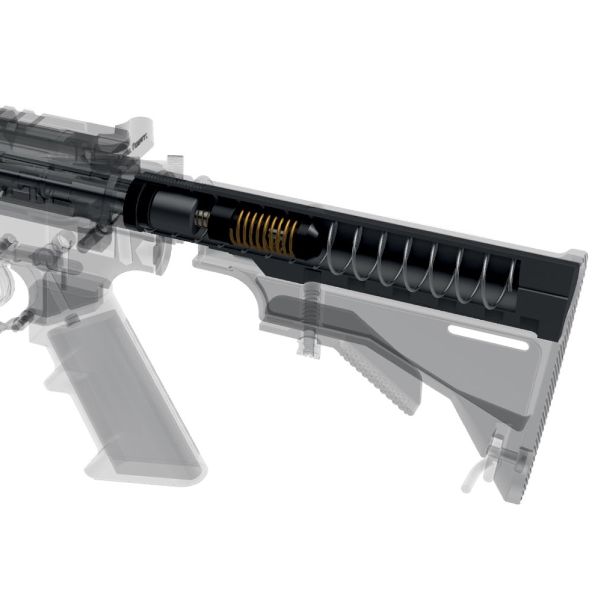 DPM systém vratných pružín pre AR-15 .223/5.56