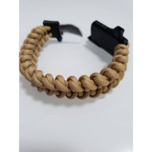 PARACORD SURVIVAL ARMBAND náramok - coyote
