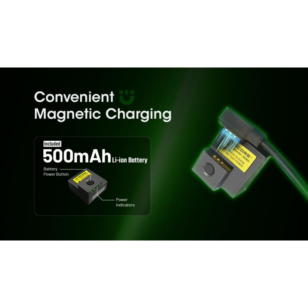 Svietidlo NITECORE NPL25 GL + laser – Obrázok 3