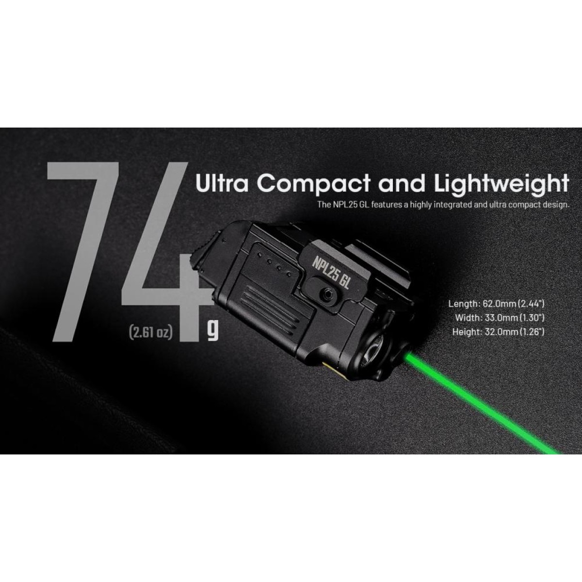 Svietidlo NITECORE NPL25 GL + laser – Obrázok 4